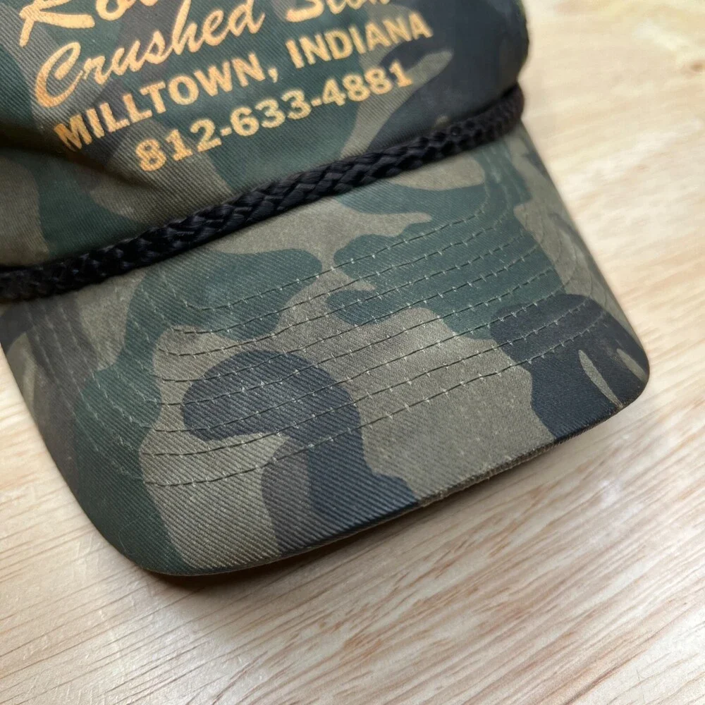 Cobra Cap Indiana Hat Mens Adjustable Green Snapback‎ Baseball Cap Construction